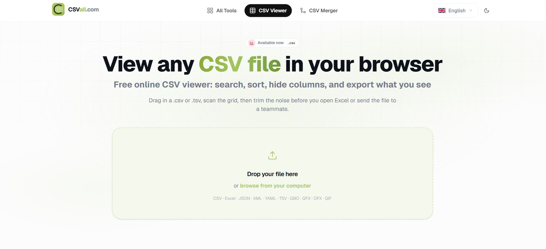 Free Online CSV Viewer: How to View Any CSV File in Your Browser (No ...